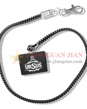 Zipper Lanyards with Charm